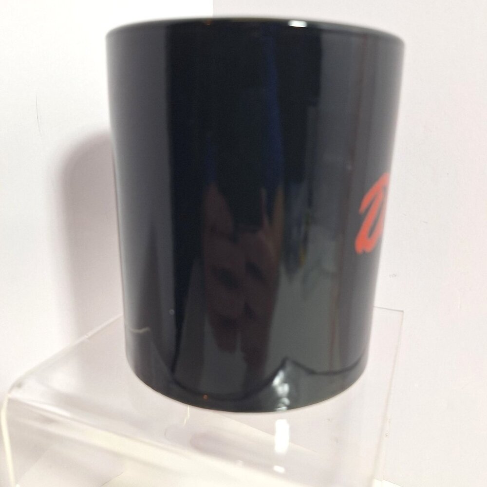 Dare To Keep Kids Off Drugs Black Ceramic Mug 12oz Vintage 90s Red Text - Picture 10 of 13